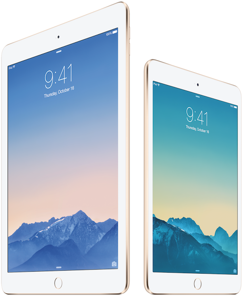 iPad Air 2â€™s anti-reflective screen reduces ambient light reflections dramatically