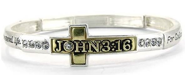 John 3:16 Cross bracelet - FREE SHIPPING