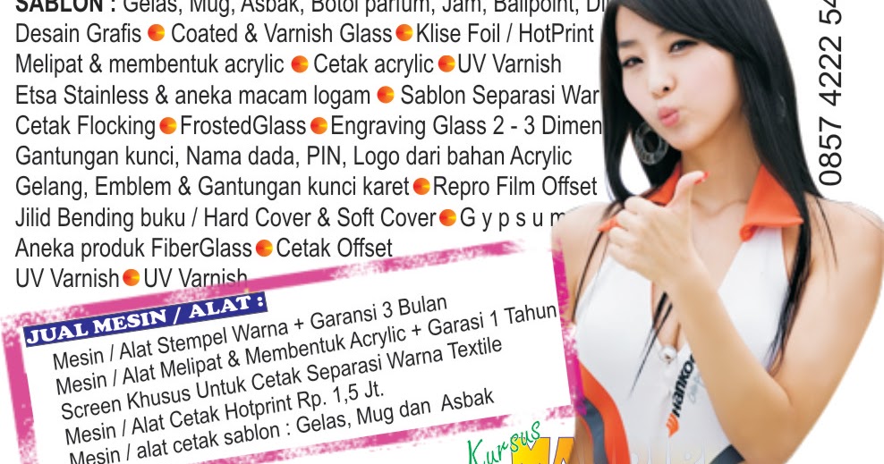 Usaha : Frosted, Flocking, Digital printing, Emboss, Klise hotprint