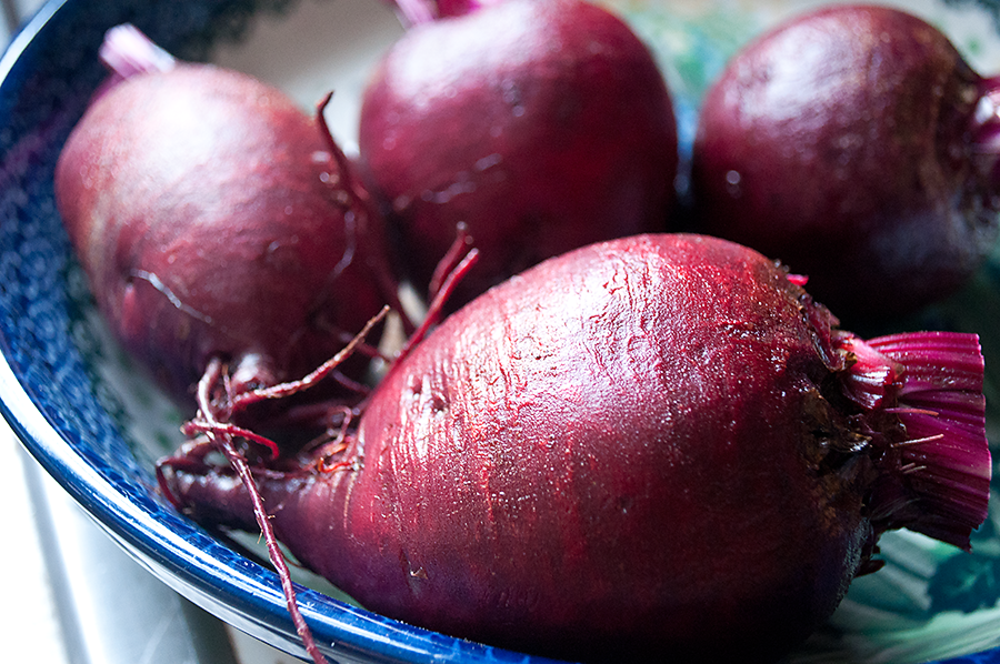 Lighter and Local Roasted Beets with Balsamic Vinegar & Freezing