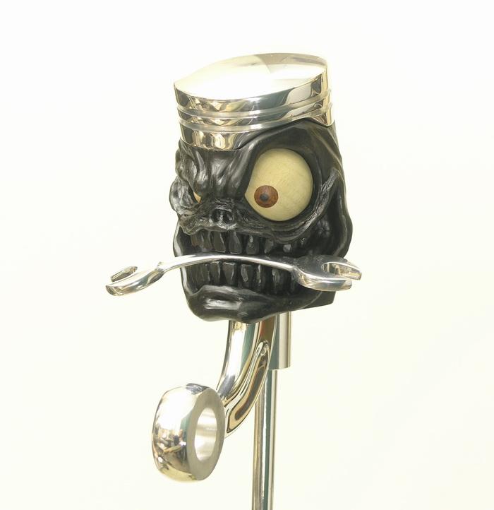 GearHedz Shift Knobs AXEL'S "WRENCH BITER" PISTON FINISHED