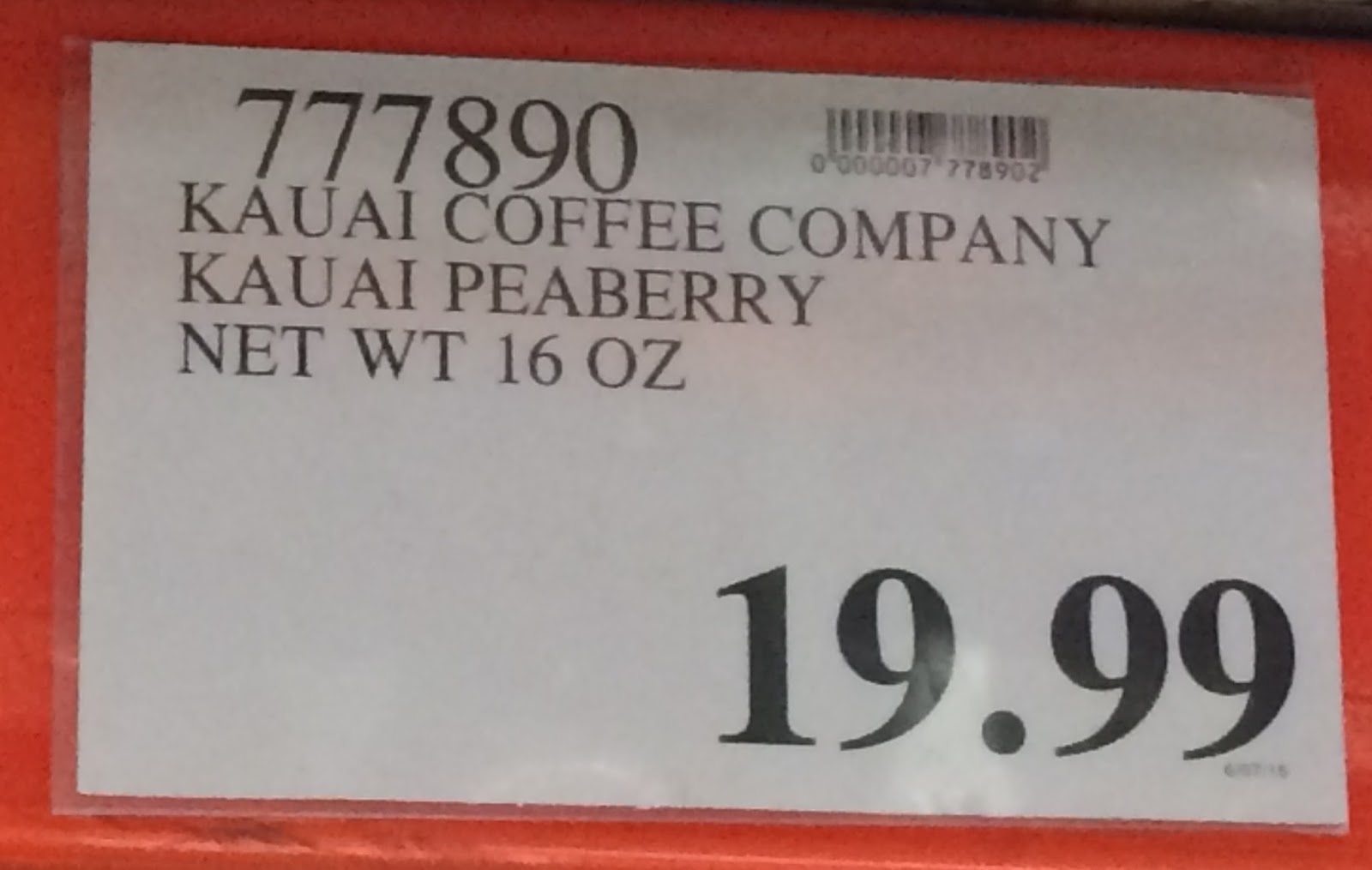Kauai Coffee Company Peaberry Coffee Costco Weekender