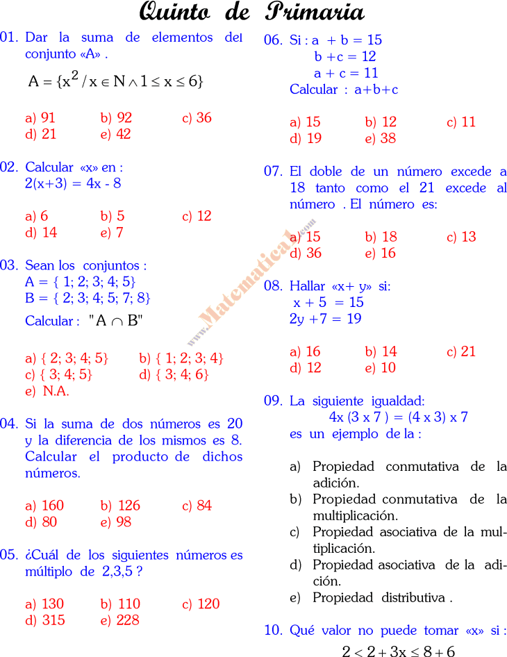 preguntas de matematicas para quinto grado matematica de quinto grado de primaria publicado en 18 preguntas de matematicas para quinto grado matematica de quinto grado de primaria publicado en 18
