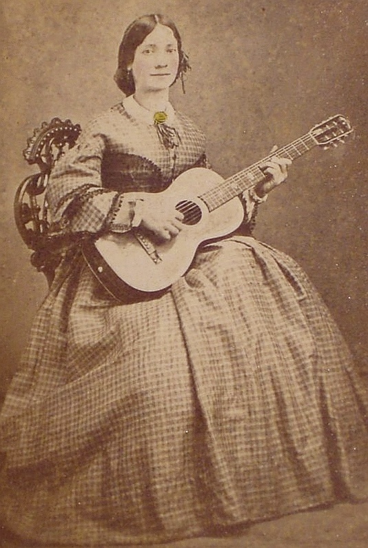 Music in Victorian Era Vintage Pictures of Women Playing Musical