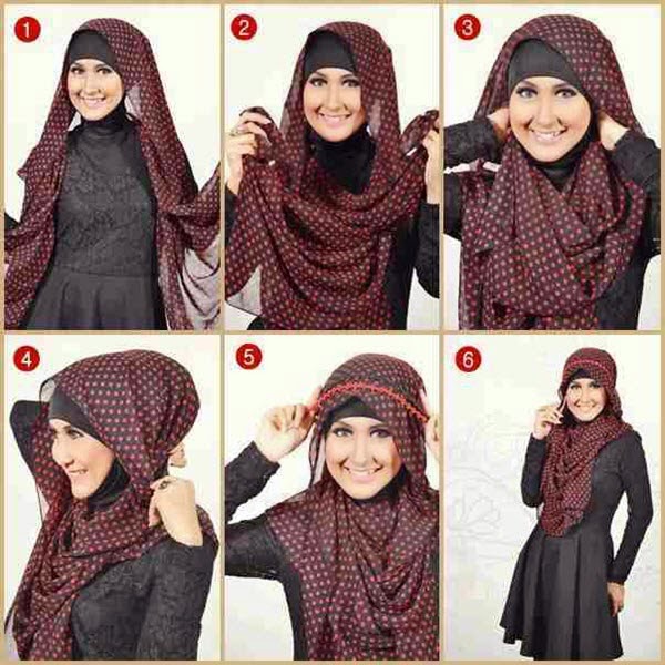 Cara Memakai hijab jilbab Wajah Bulat Cara Memakai hijab jilbab Wajah Bulat