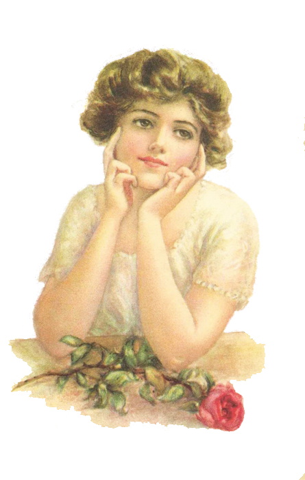 Leaping Frog Designs: Alice Louella Fidler Beautiful Girls Free PNG Image