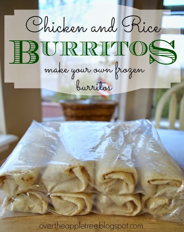 Over The Apple Tree Frozen Chicken and Rice Burritos