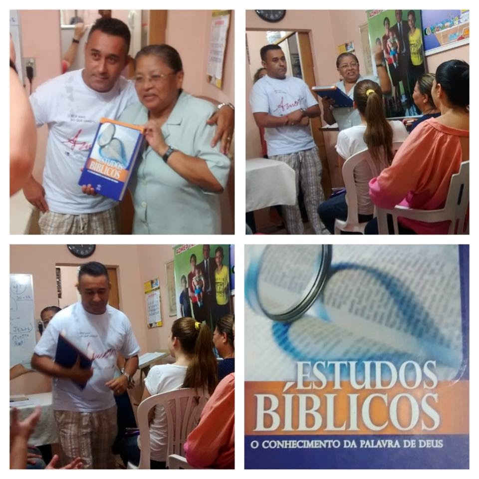 ALUNO CLAUDIO LUIZ RECEBENDO O LIVRO