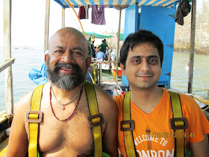 Myself and co-tourmate Puneeit in "Scuba Diving gear".