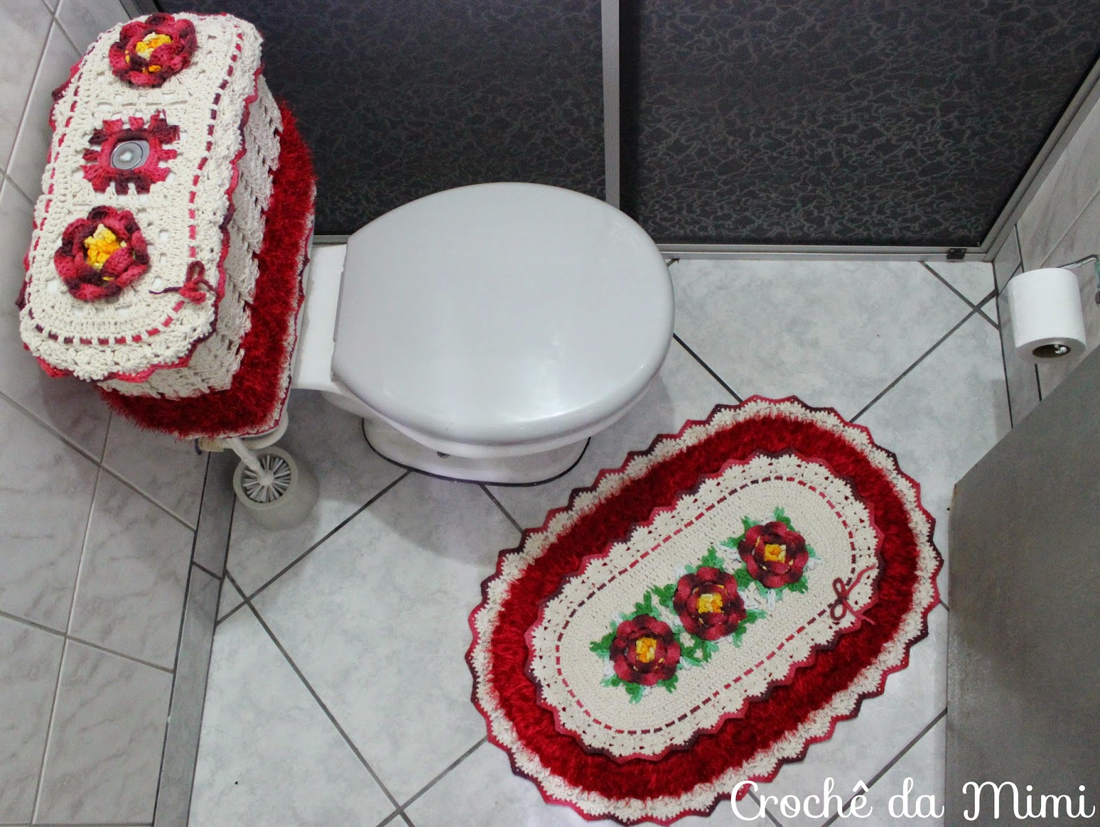 Jogo de banheiro oval com bico duplo ~ Crochê da Mimi -> Jogo De Banheiro Oval Simples Com Grafico Jogo de banheiro oval com bico duplo ~ Crochê da Mimi -> Jogo De Banheiro Oval Simples Com Grafico