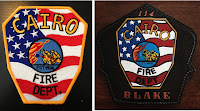 Customer Provided Patch - Completed Shield Customer Provided Patch and Completed Helmet Shield