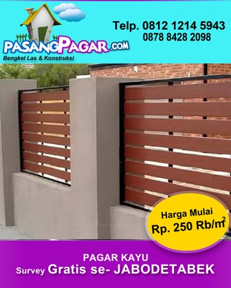 Spesialis Pagar Kayu: Harga Pagar Kayu Minimalis