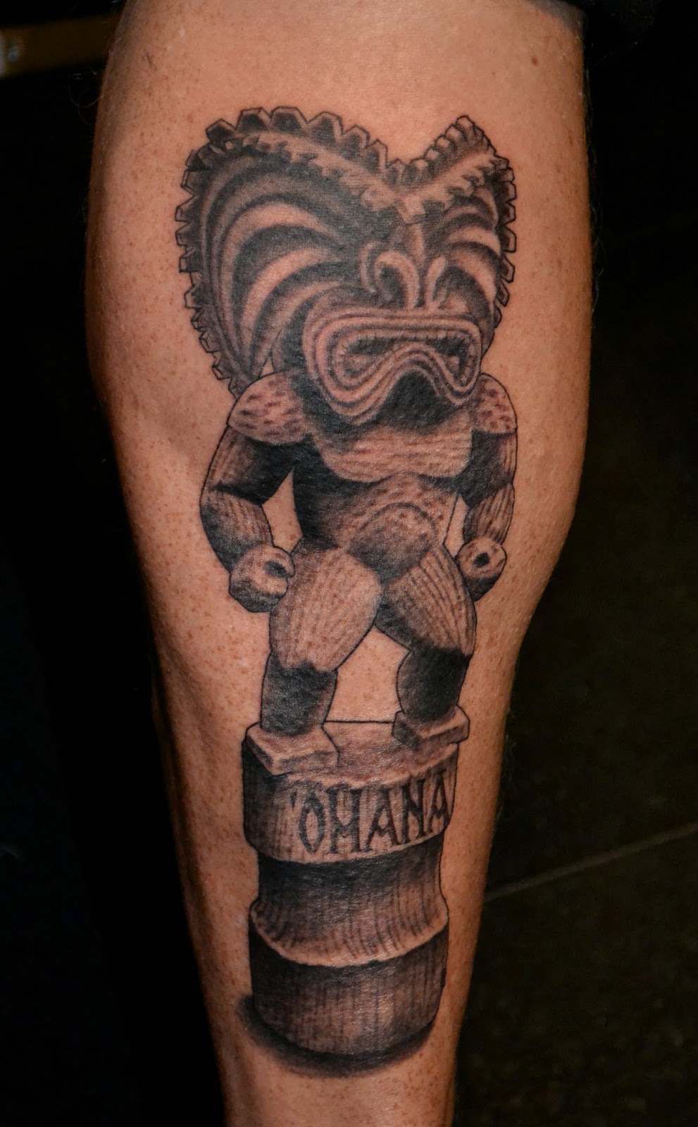 Alchemy Tattoo Arts: Tiki tattoo by Jay Blondel