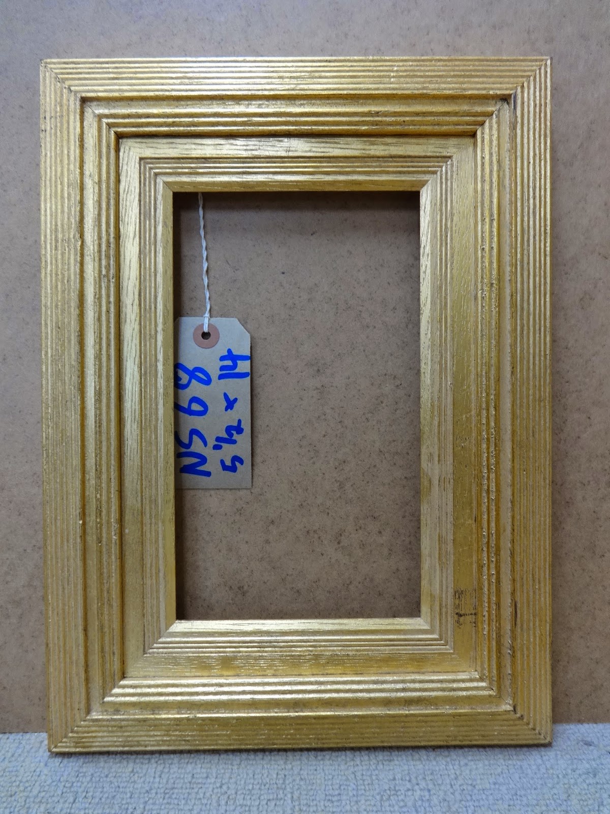 Antique Frame Sale Late 20th Century gilt reeded oak 'Whistler' frame