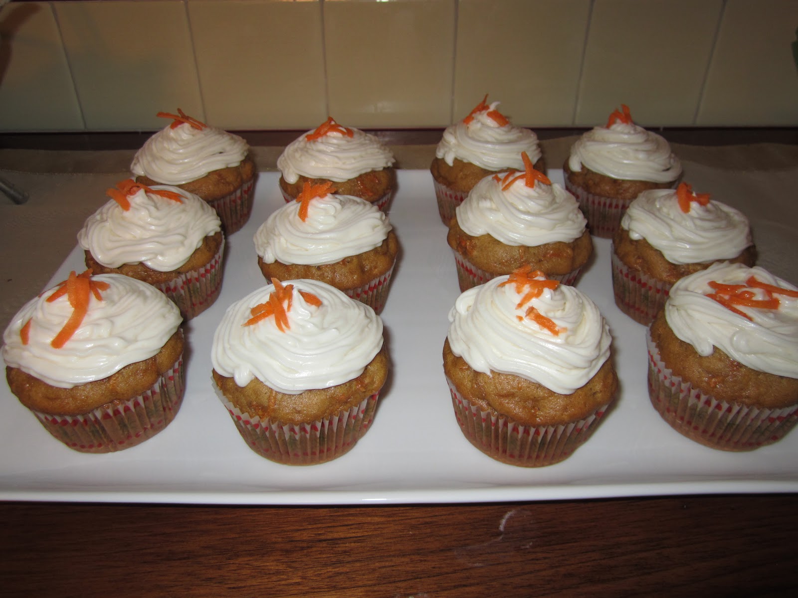 Hunny Bunny Baker Carrot Cake Cupcakes with Maple Cream Cheese Frosting!