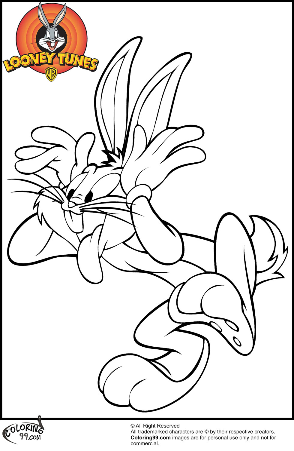 Bugs Bunny Coloring Pages | Team colors