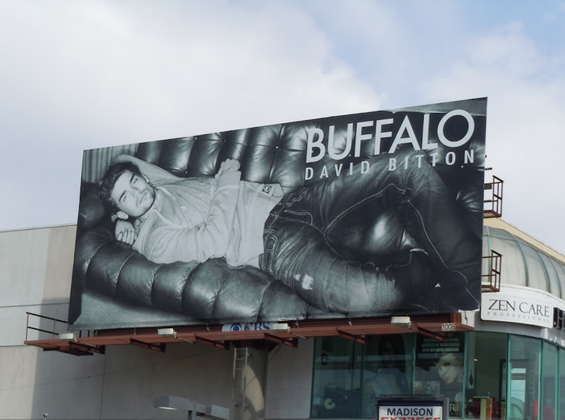 Buffalo Jeans male model billboard