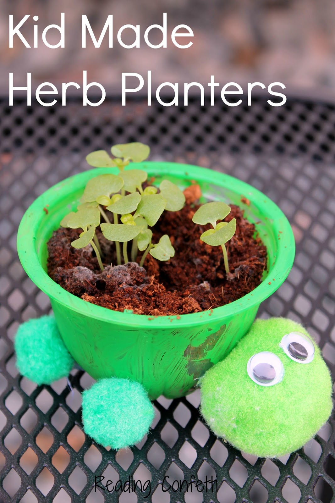 Herb Planters kid made turtle herb planters ~ reading confetti Herb Planters kid made turtle herb planters ~ reading confetti