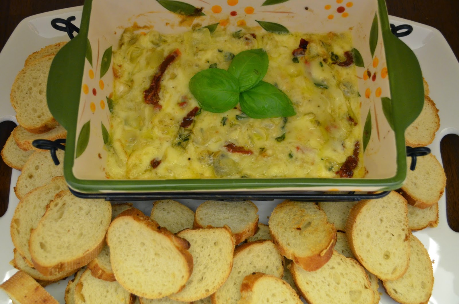 Flavors by Four Brie Dip with Sundried Tomatoes & Artichokes