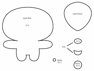 How to Make a Sakura Mochi plushie template tutorial