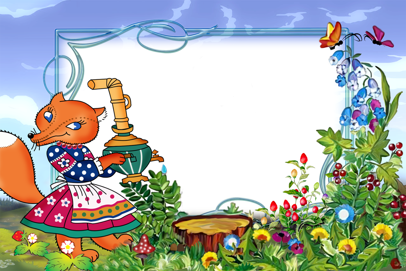 8 марта png рамки мультяшные
