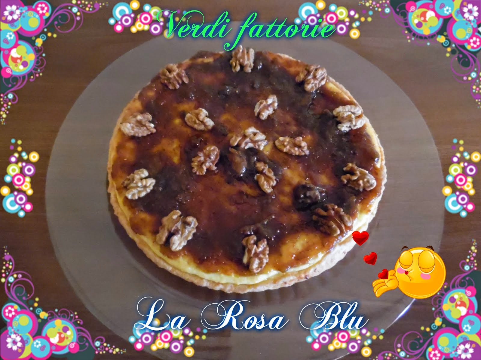 CROSTATA CON RICOTTA E CONFETTURA DI FICHI E NOCI