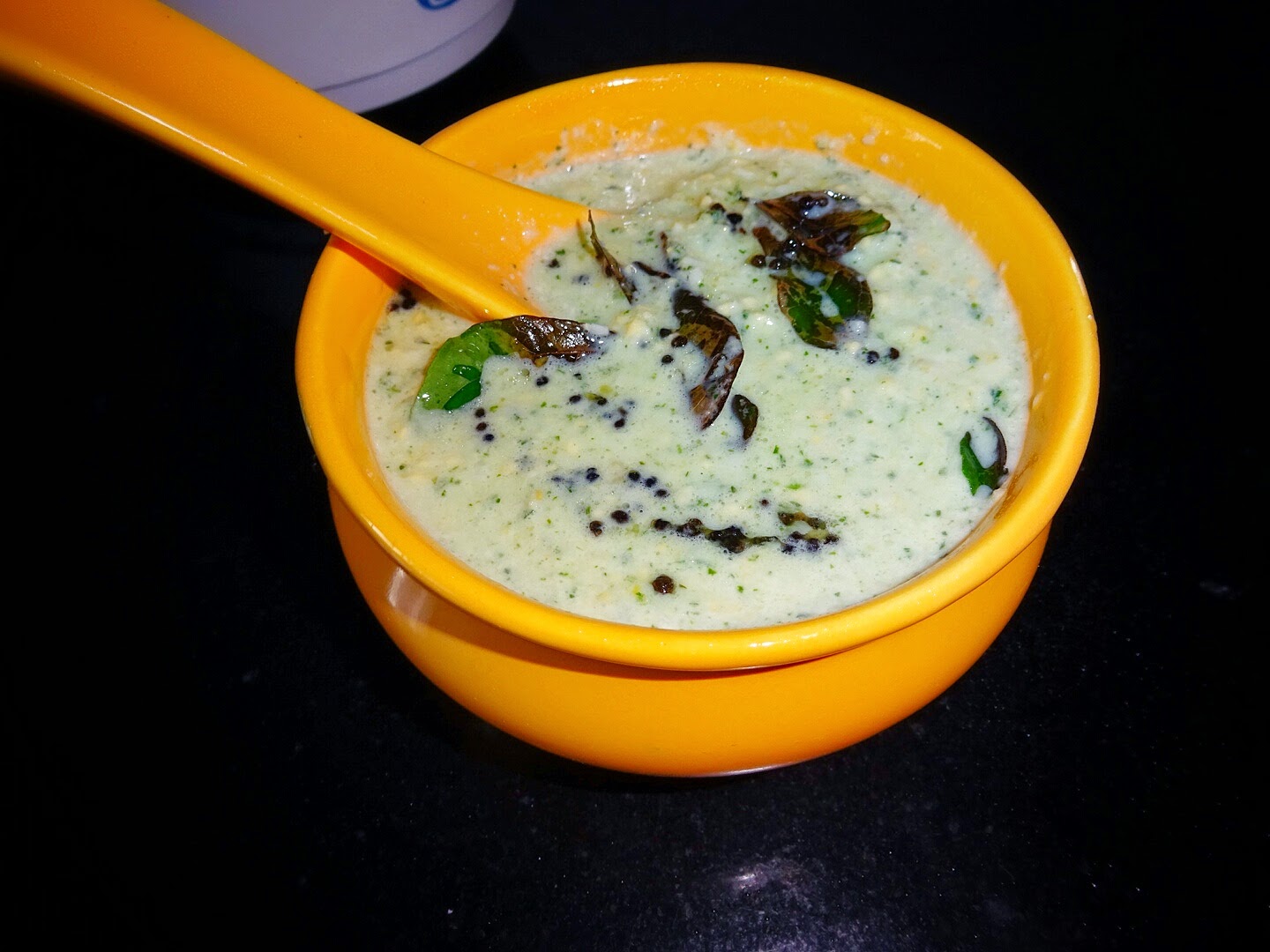 Veg Indian Good Food Recipes.. Green Coconut Curd Chutney