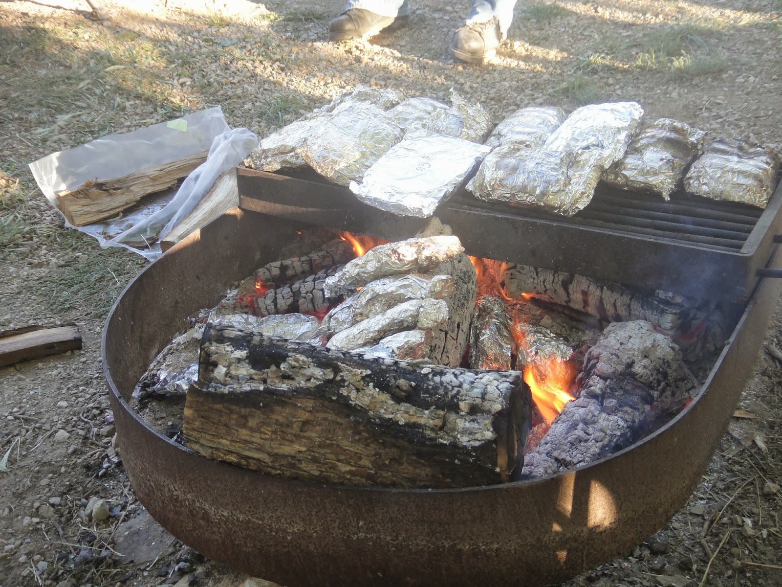 Campfire Breakfast Burritos