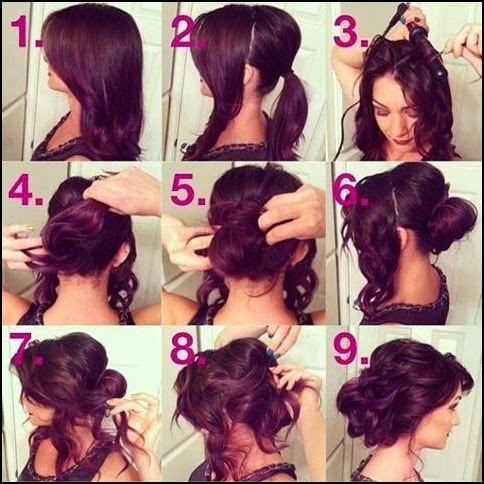How To Do Easy Updos For Long Curly Hair | Hairstyles for Women 2015