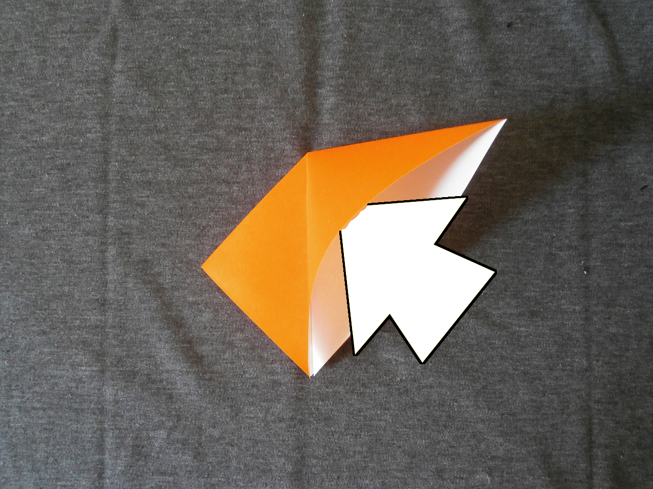 KATAKOTO ORIGAMI Step7 "Squash fold" and "Petal fold"