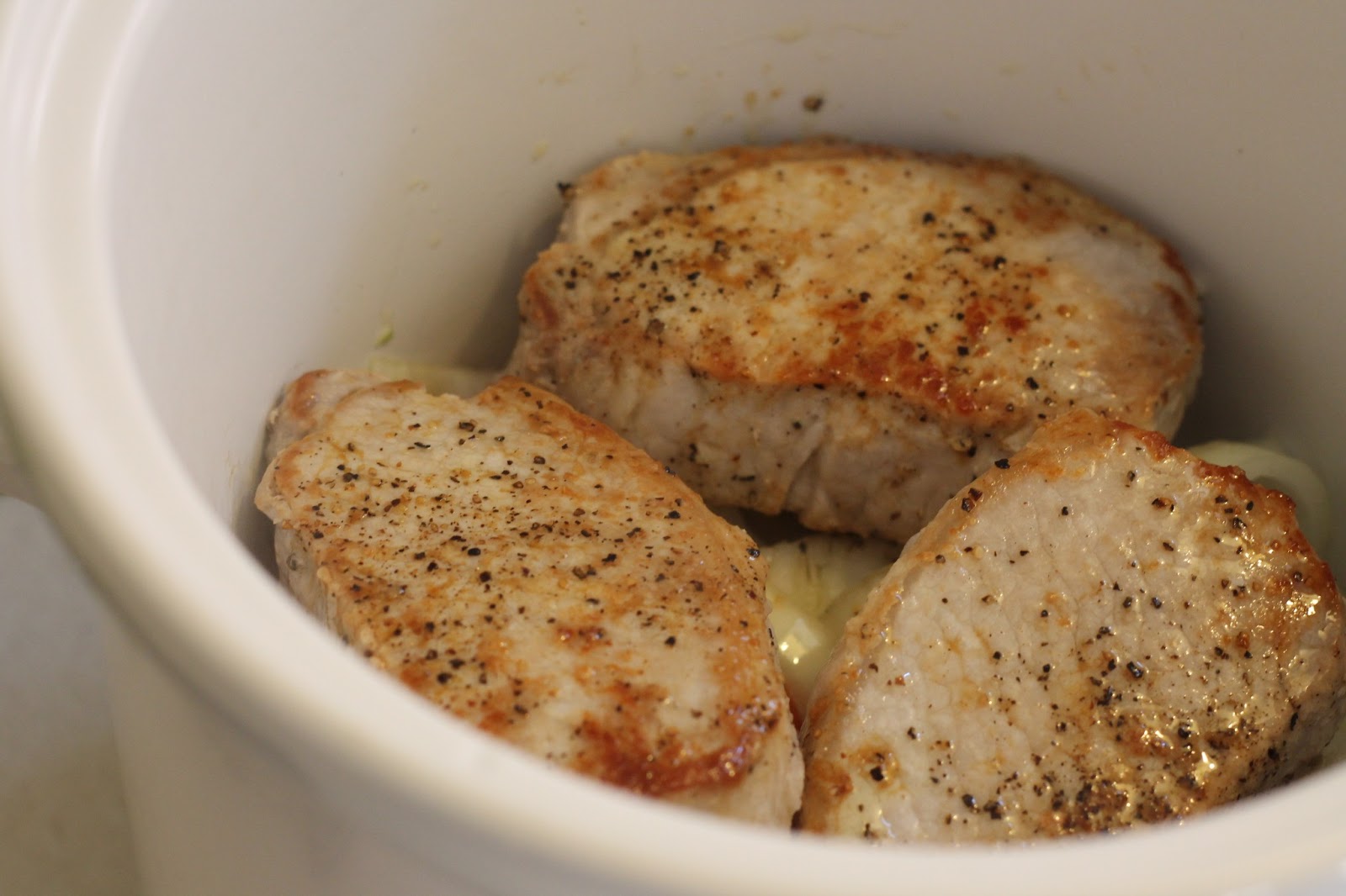 Junaluska Julep Slow Roasted Pork Chops with Spring Root Vegetables