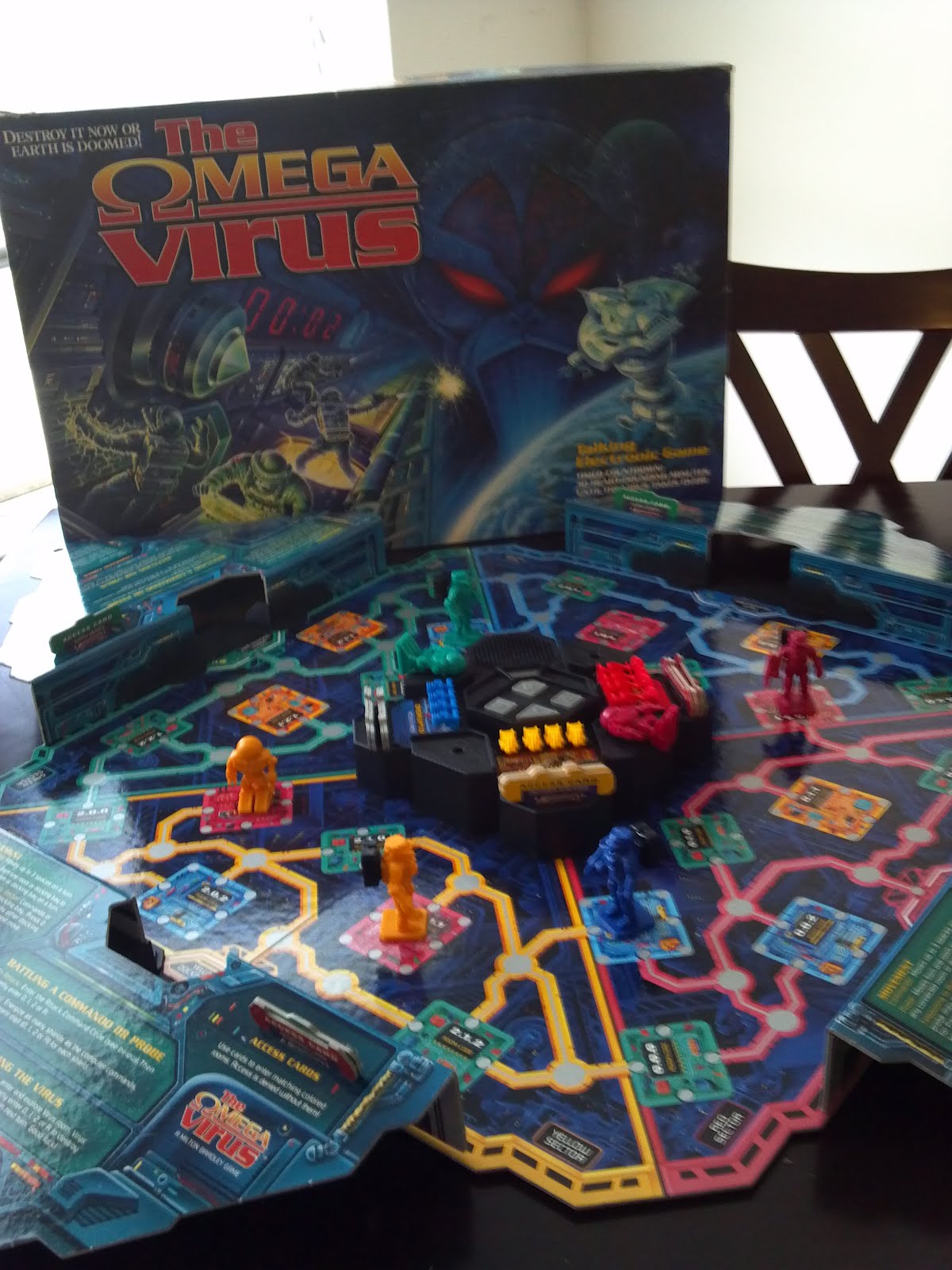 The Omega Virus Talking Electronic Board Game - READ