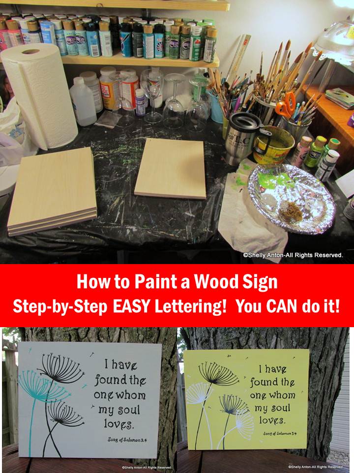 What is Shelly up to now? How to Paint a Wood Sign