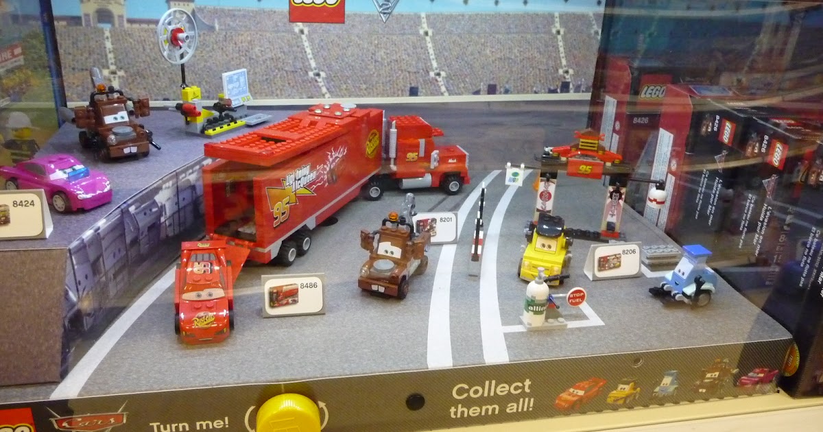 Japanese Bento & Food, Canadian Life and Chihuahua Target Lego Cars Set Display