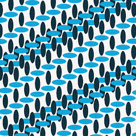 Muster in Blau und Weiß 1