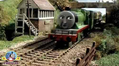 School boys on the arch railway bridge peep peep tank engine Henry the train whistled along tracks