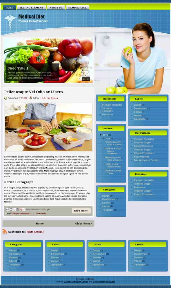 Best For Doctors Medical Diet Blogger Template Best For Doctors Medical Diet Blogger Template