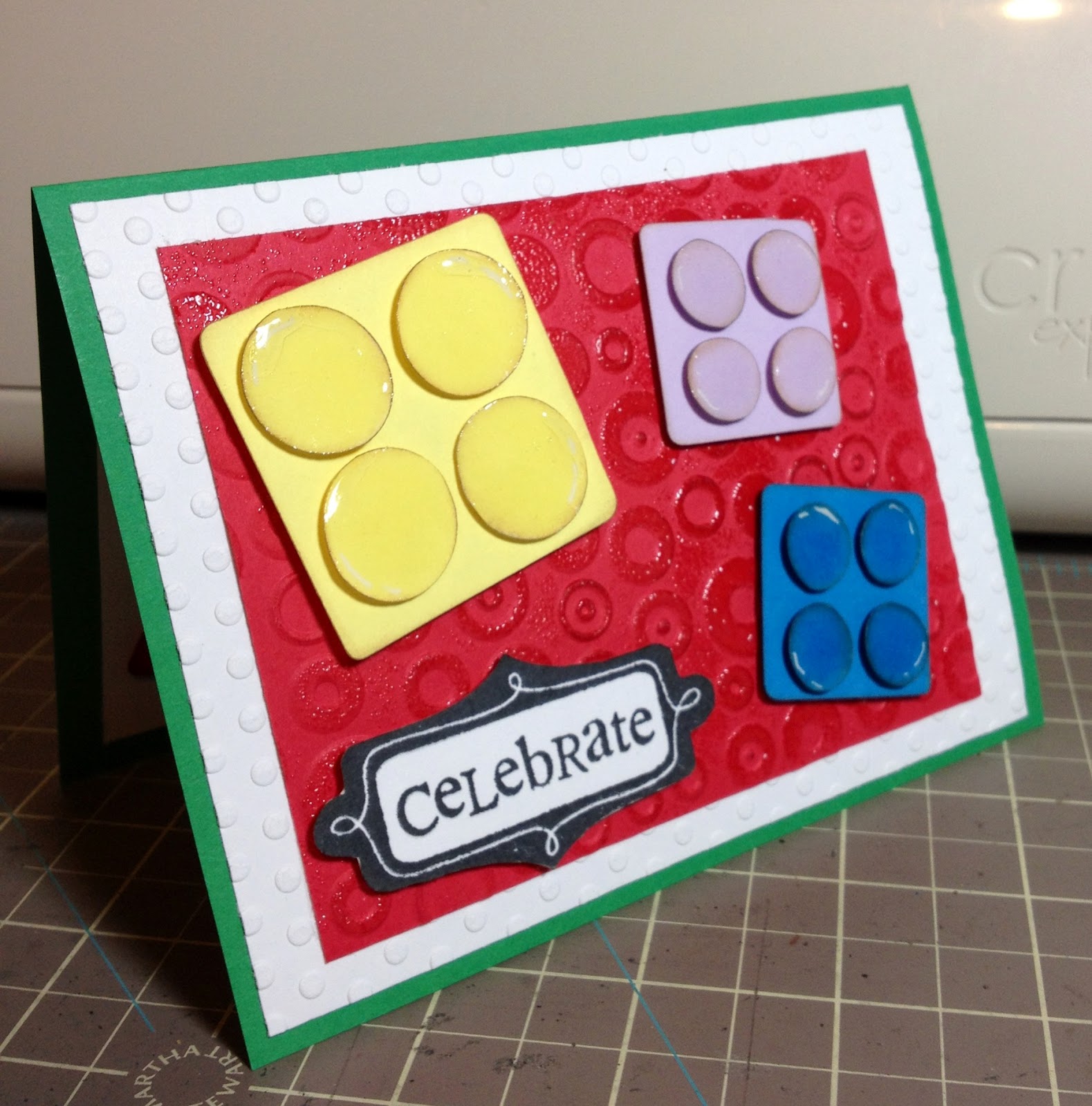  Marilyn's Cricut Cards Lego Card