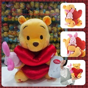 2015 Japan Disney Store Valentine Pooh & Piglet