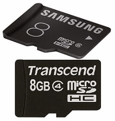 Lowest Price: Buy 4 Pcs. Transcend MicroSD Card 8 GB Class 4 for Rs.604 (Rs.151 each) | Buy 3 Pcs. Samsung MicroSDHC 8 GB Class 6 for Rs.567 (Rs.189 each) @ Flipkart