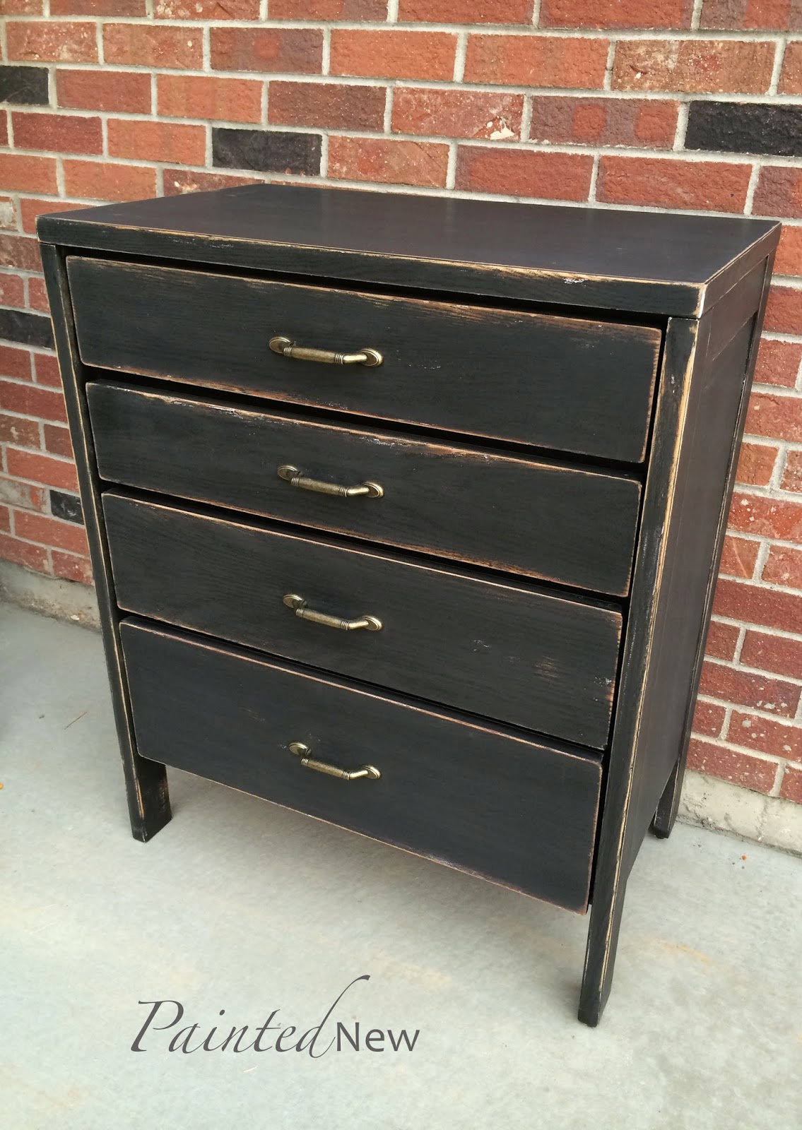 Painted New Little black dresser