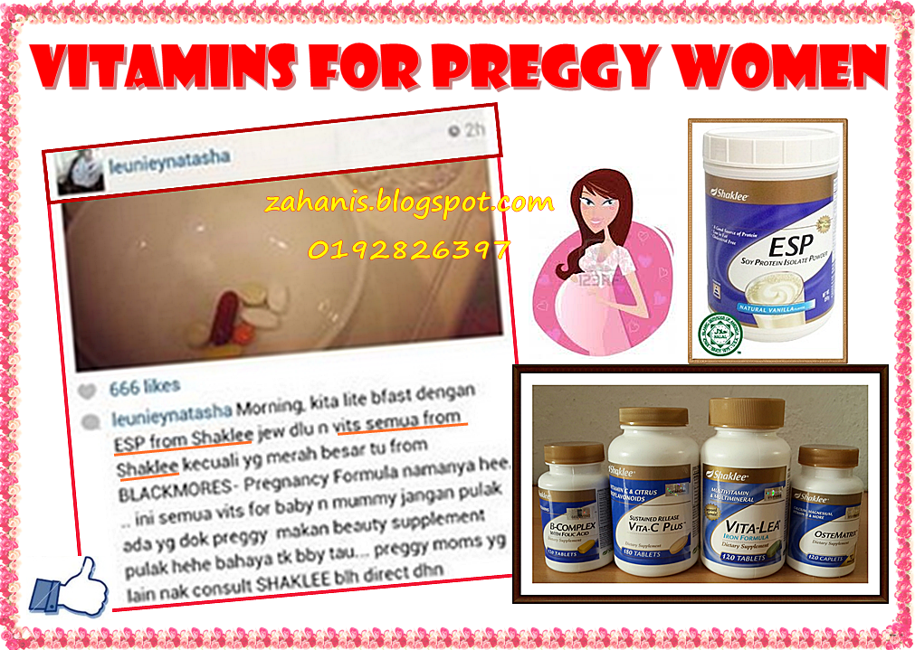 shaklee untuk wanita hamil vitamin ketika mengandung
