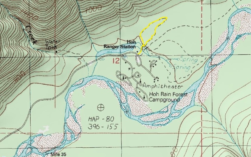 Hoh Rainforest Trail Map Day Hiking Trails: Trail Heads Through Washington Rainforest