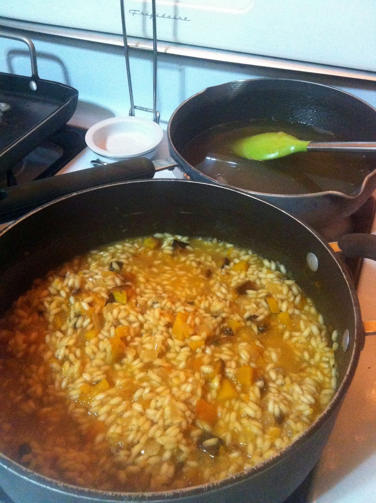 A Couple in the Kitchen Butternut Squash, Rosemary and Bleu Cheese Risotto