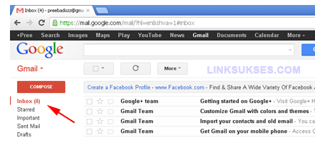 Baca Email di Gmail