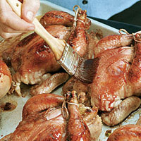 Maple-Brandy Glaze for Cornish Game Hens
