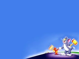 Smiling Tom and Jerry Sweet HD Cartoon Wallpaper