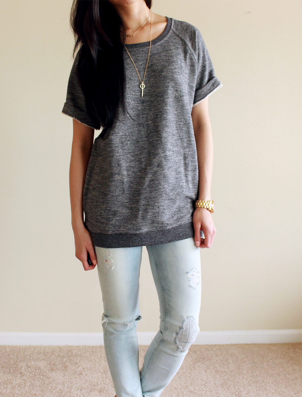 everlane sweatshirt dress