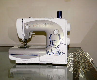 Winston Labeled Sewing Machine