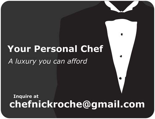 personal chef business cards